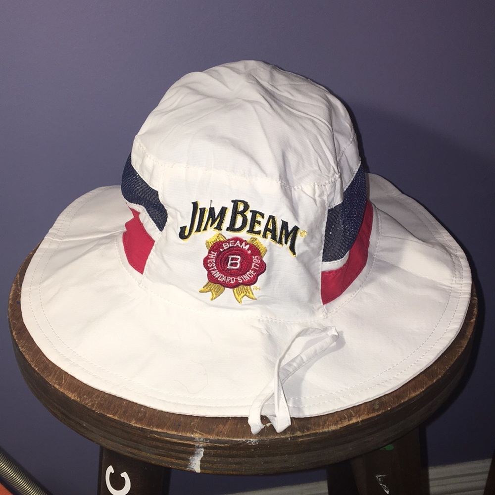 Jim Beam promotional souvenir boonie bucket hat sun cap NWOT